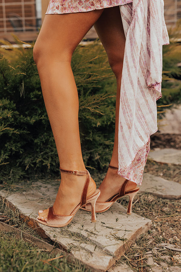 Premium Lynwood Velvet Heel in Mocha - Ultimate Comfort & Style