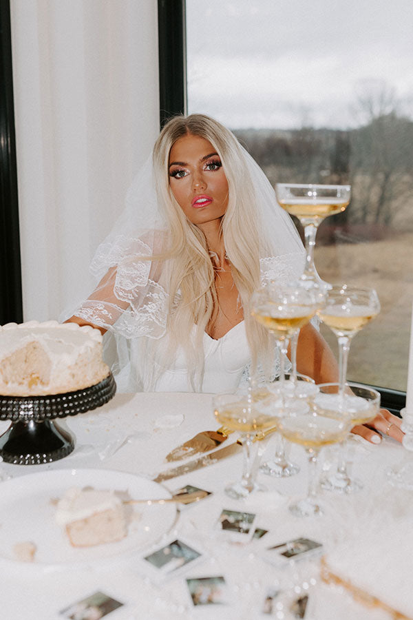 Premium Heart First Lace Veil - Bridal Elegance Redefined