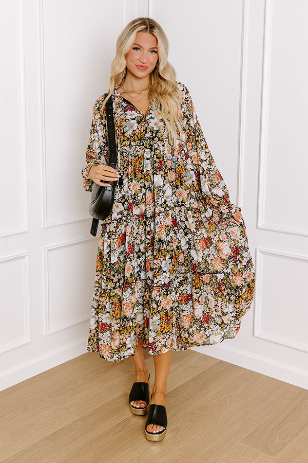 Ultimate Romantic Floral Midi Dress