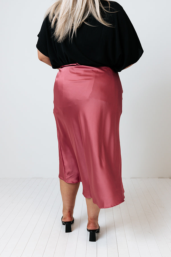 Premium Satin Magic Skirt - Ultimate Curve Fit