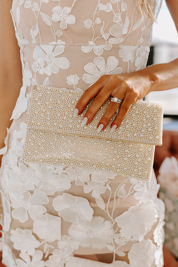 Premium Pearl Embellished Clutch - Ultimate Evening Accessory