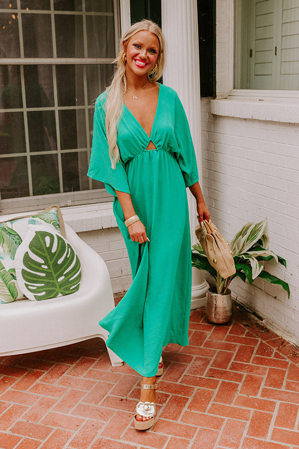 Ultimate Tulum Maxi Dress in Premium Green