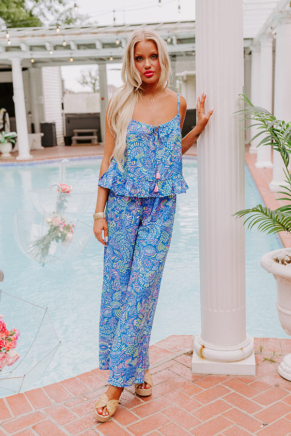 Premium Vacay High Waist Pants - Cobalt Blue | Ultimate Summer Style