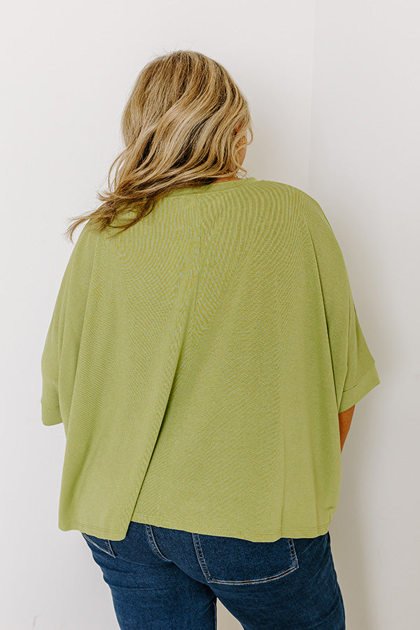 Ultimate Lime Punch Curves Shift Top - Trendy & Comfortable