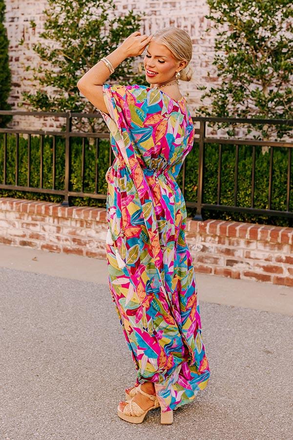 Premium Florence Forever Maxi Dress – Vibrant Botanical Style