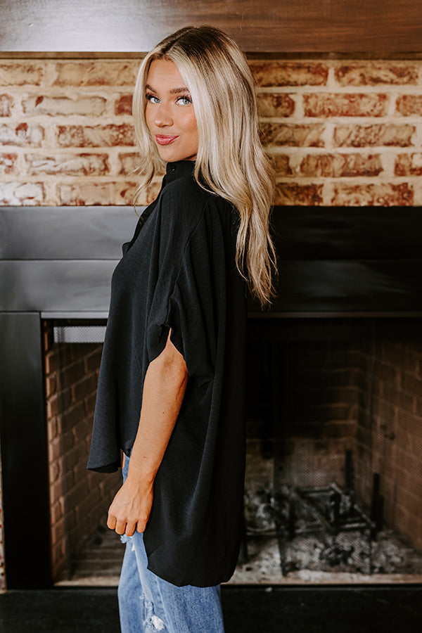 Ultimate Decadence Black Button-Up Shirt