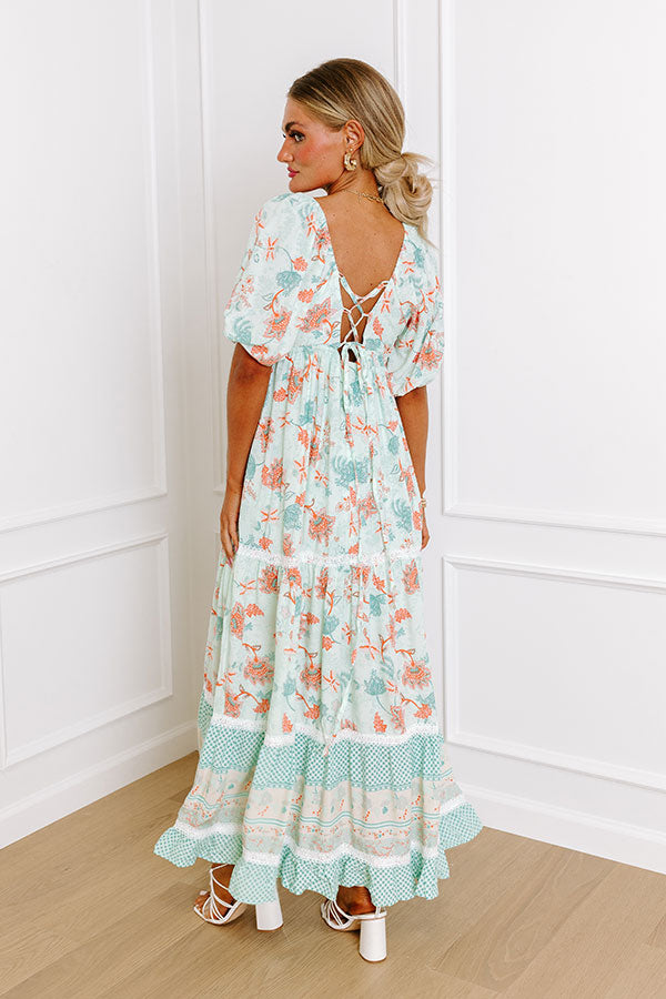 Ultimate Garden Party Maxi Dress - Mint Elegance