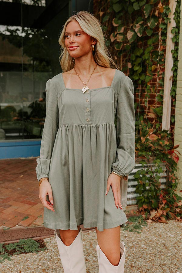 Ultimate Rustic Bliss Babydoll Mini Dress - Casual Chic Essential