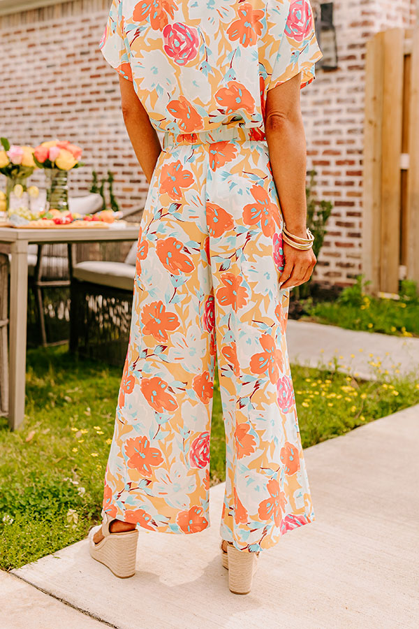 Premium Happy Blooms High Waist Pants - Ultimate Summer Style