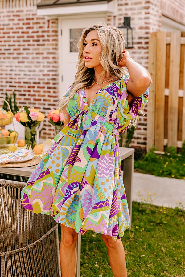 Premium Coconut Cove Babydoll Mini Dress - Summer Essential